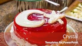  Presentation with turkish restaurant - Colorful slide set enhanced with cake-with-colors-of-turkish backdrop and a crimson colored foreground