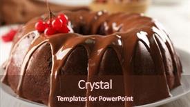  Presentation with snow tree - Audience pleasing slides consisting of cake with snow ball tree backdrop and a  colored foreground