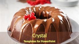  Presentation with bunsi tree - Beautiful PPT layouts featuring cake with snow ball tree backdrop and a  colored foreground