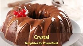  Presentation with bunsi tree - Slide deck enhanced with cake with snow ball tree background and a  colored foreground