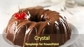  Presentation with snow tree cicular - Theme having cake with snow ball tree background and a  colored foreground