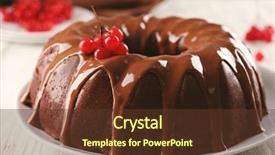  Presentation with snow tree cicular - PPT layouts featuring cake with snow ball tree background and a  colored foreground