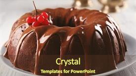  Presentation with snow tree - PPT layouts enhanced with cake with snow ball tree background and a  colored foreground