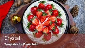  Presentation with christmas chocolate - Cool new theme with cake-with-white-chocolate-icing backdrop and a tawny brown colored foreground