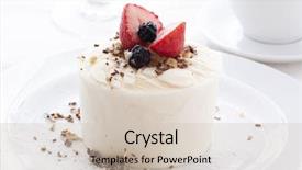  Presentation with lemon - PPT layouts featuring cakes coffee - lemon sherbet with fruits background and a soft green colored foreground