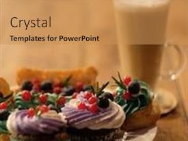 Cakes On A Plate PPT template 69 | CrystalGraphics