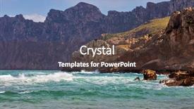  Presentation with sea and beach - Cool new presentation theme with cala san vicente mallorca balearic backdrop and a  colored foreground