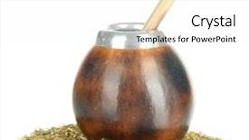  Presentation with white - Cool new theme with calabash and bombilla with yerba backdrop and a white colored foreground