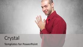  Presentation with grey change the job - Audience pleasing presentation theme consisting of calamity - shady businessman over a grey backdrop and a light gray colored foreground