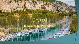  Presentation with eco friendly - Presentation consisting of calanques-are-the-attractions background and a tawny brown colored foreground