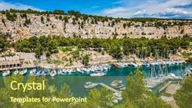  Presentation with deep sea - Cool new presentation theme with calanques in provence between marseille backdrop and a  colored foreground