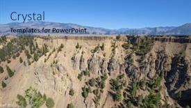  Presentation with yellowstone - Amazing PPT layouts having calcite-springs-area backdrop and a light blue colored foreground