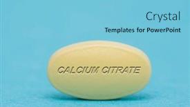  Presentation with medical pills - PPT layouts featuring calcium-citrate-pharmaceutical-medicine-pills background and a light blue colored foreground