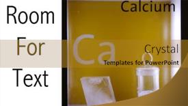  Presentation with example - Slide deck having calcium-scientific-example background and a gold colored foreground