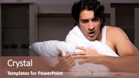  Presentation with night - Presentation design consisting of calculation return - young man calculating expences night background and a  colored foreground