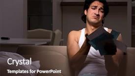  Presentation with night - Amazing presentation having calculation return - young man calculating expences night backdrop and a tawny brown colored foreground