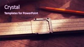  Presentation with retro television old vintage tv - Colorful slide set enhanced with computer ropot - calculation vintage calculating slide rule backdrop and a wine colored foreground