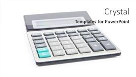  Presentation with calculator - Slide set enhanced with calculator-on-a-white-background background and a white colored foreground