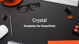  Presentation with goals - Amazing presentation theme having calculator worplace - office workplace table with coffee backdrop and a dark gray colored foreground