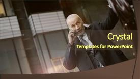  Presentation with transportation taxi from his cell - PPT theme consisting of cale - bussinesman caling for taxi while background and a tawny brown colored foreground