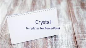  Presentation with paper - PPT theme featuring calendar 2016 - paper banner isolated background and a sky blue colored foreground