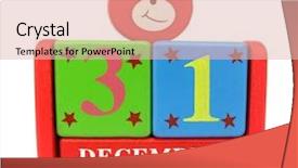  Presentation with last - Slides with calendar last day of year background and a  colored foreground