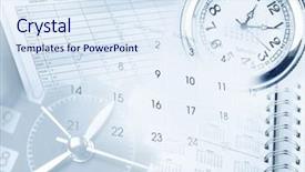  Presentation with planner - Cool new PPT theme with calendar page and year planner backdrop and a  colored foreground