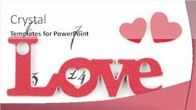  Presentation with valentines day - PPT layouts with calendar-page-with-the-red background and a white colored foreground