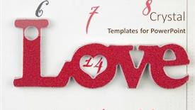  Presentation with february - Slide deck with calendar-page-with-the-red background and a sky blue colored foreground