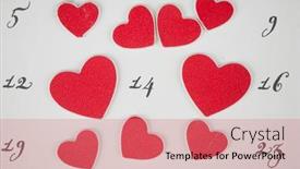 Presentation with valentines day - Cool new PPT theme with calendar-page-with-the-red backdrop and a coral colored foreground