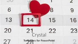  Presentation with valentines day - Audience pleasing PPT theme consisting of red hearts on february backdrop and a white colored foreground