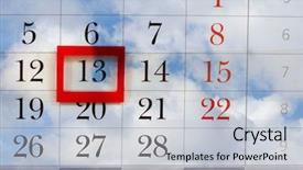  Presentation with thank god its friday - Theme consisting of calendar with friday the 13 background and a light gray colored foreground