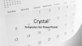  Presentation with page - Presentation theme consisting of calender - closeup of dates on calendar background and a white colored foreground