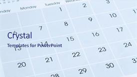  Presentation with page - Cool new theme with calender - closeup of numbers on calendar backdrop and a sky blue colored foreground