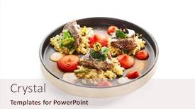  Presentation with couscous - Amazing PPT layouts having calf-cheeks-with-ptitim-side backdrop and a lemonade colored foreground