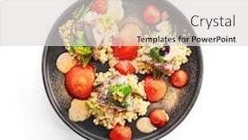  Presentation with couscous - Cool new presentation theme with calf-cheeks-with-ptitim-top backdrop and a light gray colored foreground