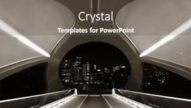  Presentation with pedestrian bridge - Slides having calgary-canada-august-27-peace background and a dark gray colored foreground