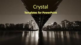  Presentation with pedestrian bridge - Slide deck enhanced with calgary-canada-august-27-peace background and a wine colored foreground