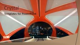  Presentation with pedestrian bridge - Slide deck consisting of calgary-canada-august-27-peace background and a red colored foreground