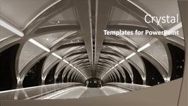  Presentation with pedestrian bridge - PPT layouts enhanced with calgary-canada-august-27-peace background and a gray colored foreground