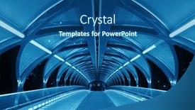  Presentation with pedestrian bridge - Slide deck enhanced with calgary-canada-august-27-peace background and a ocean colored foreground