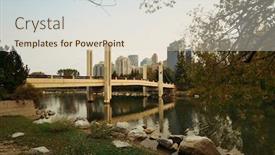  Presentation with island - Presentation theme enhanced with calgary-cityscape-from-prince-s background and a lemonade colored foreground