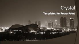  Presentation with canada - Audience pleasing slide deck consisting of calgary cityscape in alberta backdrop and a tawny brown colored foreground