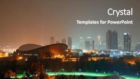  Presentation with canada - Cool new slide set with calgary cityscape in alberta backdrop and a  colored foreground