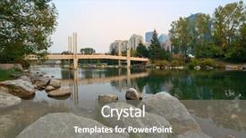  Presentation with cityscape - Theme enhanced with calgary cityscape from prince's background and a  colored foreground