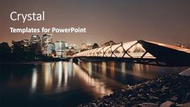  Presentation with peace - Colorful slide deck enhanced with calgary-cityscape-with-peace-bridge backdrop and a gray colored foreground