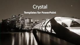  Presentation with peace - Amazing slides having calgary cityscape with peace bridge backdrop and a  colored foreground