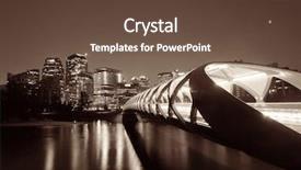  Presentation with black people trying to cross a broken bridge for peace - Audience pleasing slide deck consisting of calgary cityscape with peace bridge backdrop and a  colored foreground