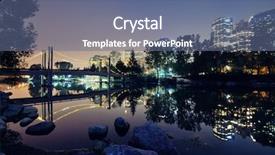  Presentation with canada - Theme having calgary prince's island background and a  colored foreground