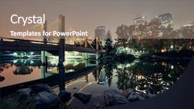  Presentation with canada - Beautiful presentation featuring calgary prince's island backdrop and a gray colored foreground